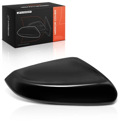 Driver Mirror Cover Cap Smooth Black