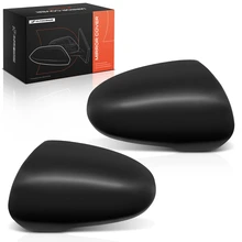 Front Mirror Cover Cap Smooth Black for 2016-2021 Hyundai Tucson