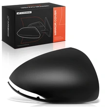 Passenger Mirror Cover Cap Smooth Black for 2020-2023 Hyundai Sonata