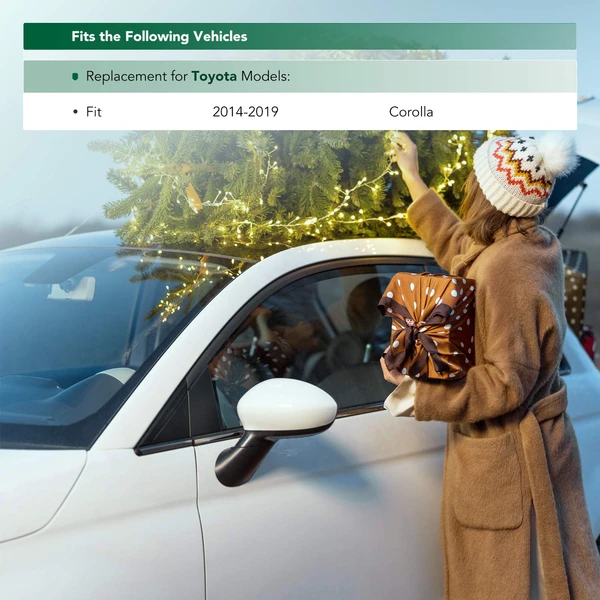 Front Passenger Fender Mirror Corner Molding Pillar Trim for Toyota Corolla 2014-2019