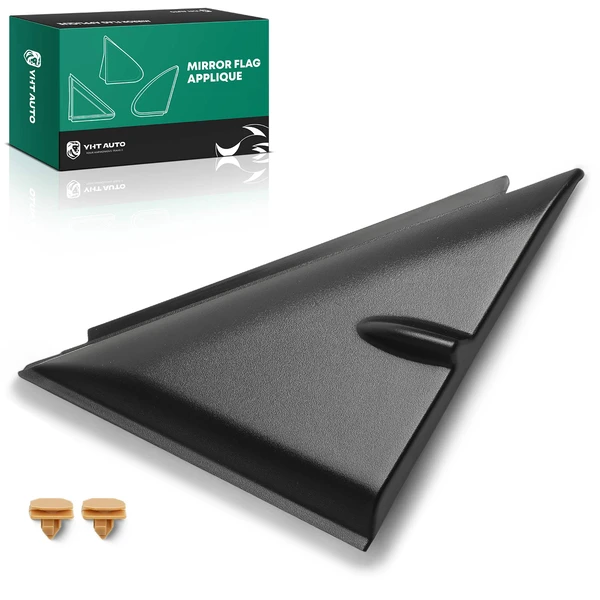 Front Driver Trim Cover Mirror Flag Applique for Toyota Camry 2018-2025 Black