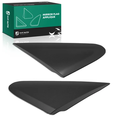 2 Pcs Front Mirror Corner Triangle Fender Trims