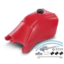 Red Fuel Tank with Cap & Fuel Petcock