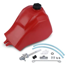 Red Fuel Tank with Cap & Fuel Petcock