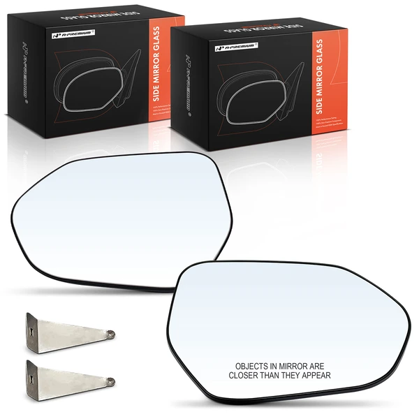 2 Pcs Mirror Glass Non-Heated with Manual Adjust for 2018-2024 Toyota Camry