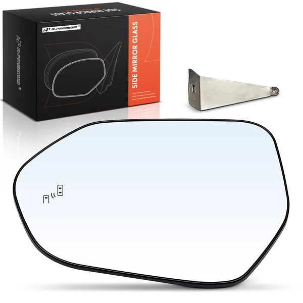 Driver Power Heated Mirror Glass with Power Adjust for Toyota Camry 18-24 Corolla