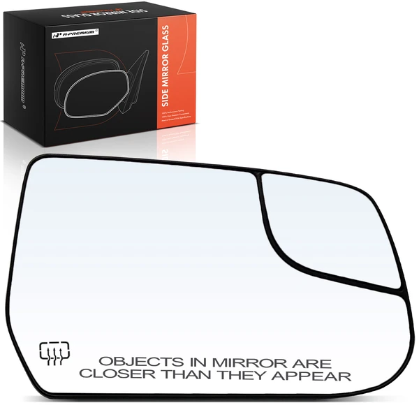 Passenger Mirror Glass with Power Adjust for Chevy Equinox 2010-2017 GMC