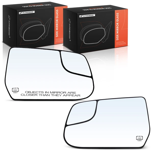 2 Pcs Mirror Glass Heated with Power Adjust for 2010-2014 GMC Terrain