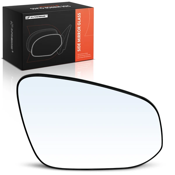 Passenger Mirror Glass with Manual Adjust for Toyota RAV4 2013-2018