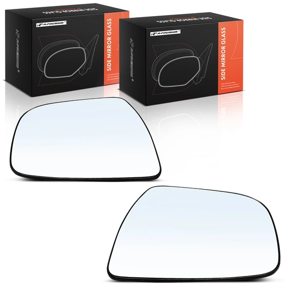 2 Pcs Front Mirror Glass with Manual Adjust for 2014-2019 Nissan Rogue