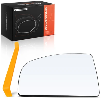 Passenger Lower Mirror Glass with Power Mirror Adjust