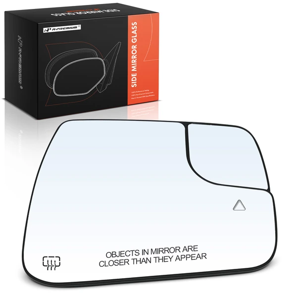 Passenger Mirror Glass with Power Adjust for Ram 1500 19-22
