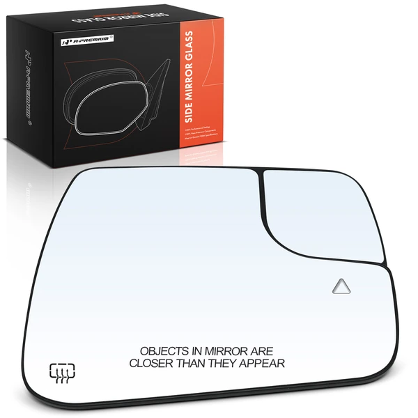 Passenger Mirror Glass with Power Adjust for Ram 1500