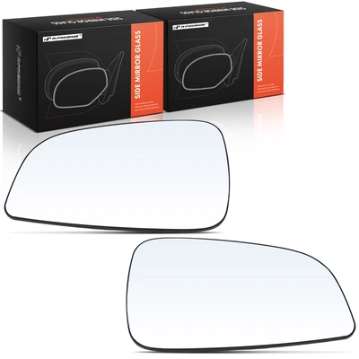 2 Pcs Driver & Passenger Mirror Glass with Manual Adjust
