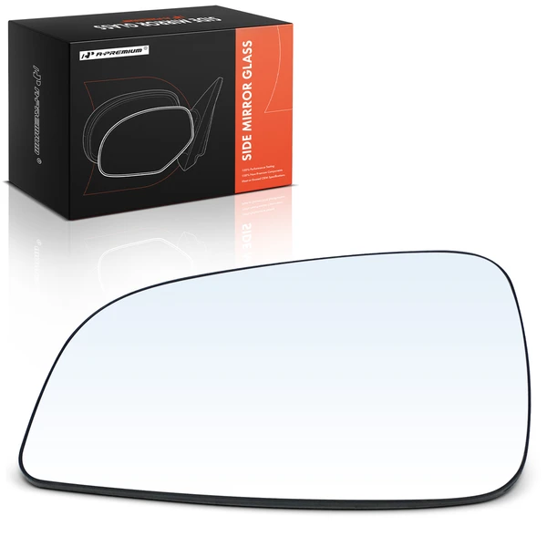 Driver Mirror Glass with Manual Adjust for Chevy Malibu 08-12 Saturn Aura