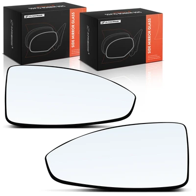 2 Pcs Front Mirror Glass with Power Adjust Heated