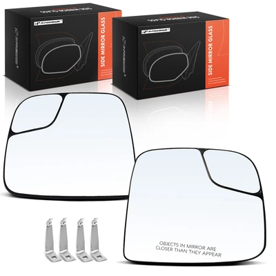 2 Pcs Front Mirror Glass with Power Adjust