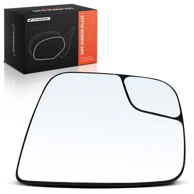 Driver Mirror Glass Heated with Spotter Glass