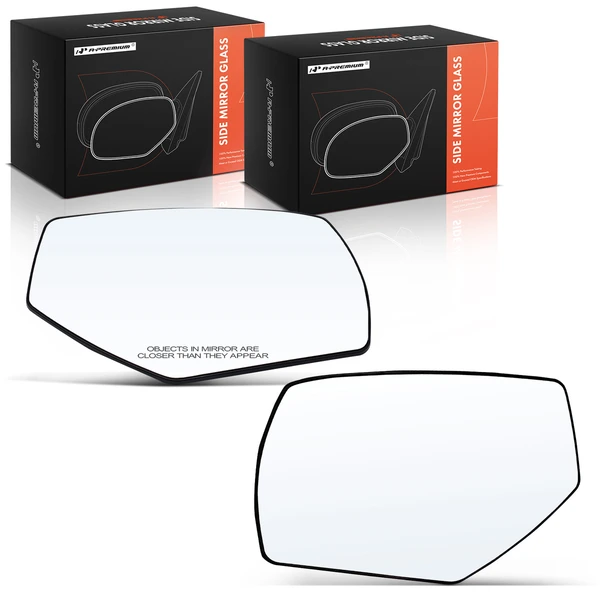 2 Pcs Mirror Glass with Manual Adjust for 2014-2018 Chevrolet Silverado 1500