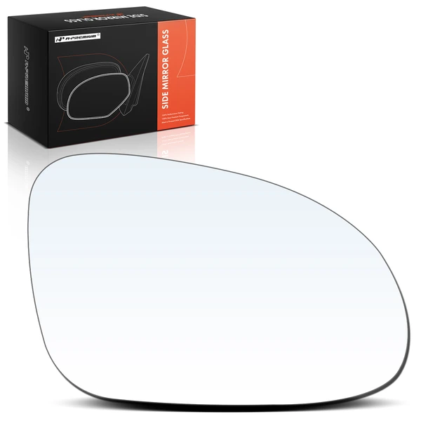 Passenger Mirror Glass with Power Glass Adjust for 2006-2009 Volkswagen Rabbit