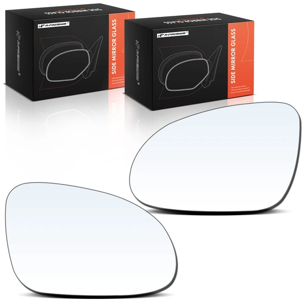 2 Pcs Mirror Glass with Heated & Power Adjust for 2006-2010 Volkswagen Passat