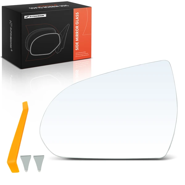 Driver Mirror Glass with Power Adjust for Hyundai Elantra 2017-2020 Sedan