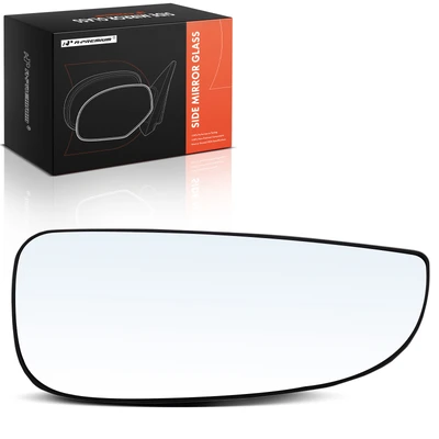Passenger Lower Mirror Glass with Backing Plate