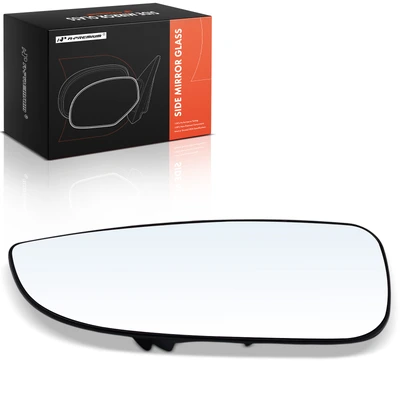 Driver Lower Mirror Glass with Backing Plate