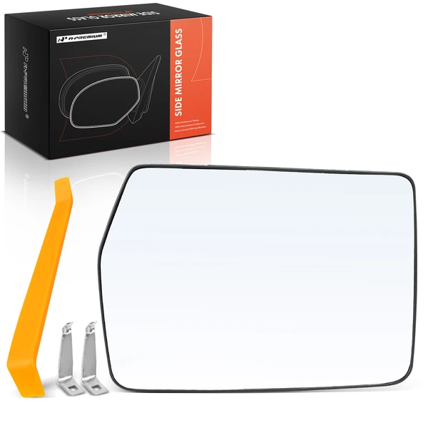 Driver Mirror Glass with Power Adjust for Ford F150 2004-2007 Lincoln Mark 2006-2007