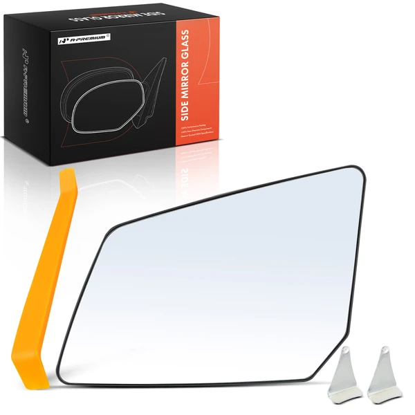 Driver Mirror Glass with Power Mirror Adjust for 2007-2013 GMC Acadia