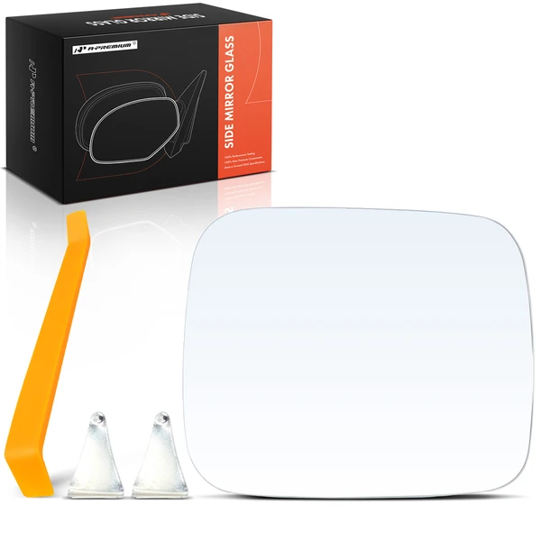 Driver Mirror Glass with Power Mirror Adjust for Jeep Renegade 2015-2018