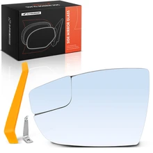 Front Driver Power Mirror Glass with Spotter Glass for 2012-2018 Ford Focus