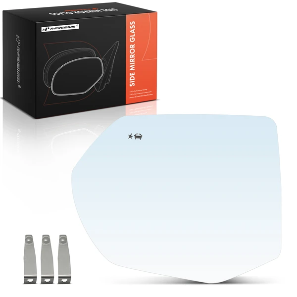 Driver Mirror Glass Heated with Blind Spot Detection for Chevrolet Tahoe GMC Yukon