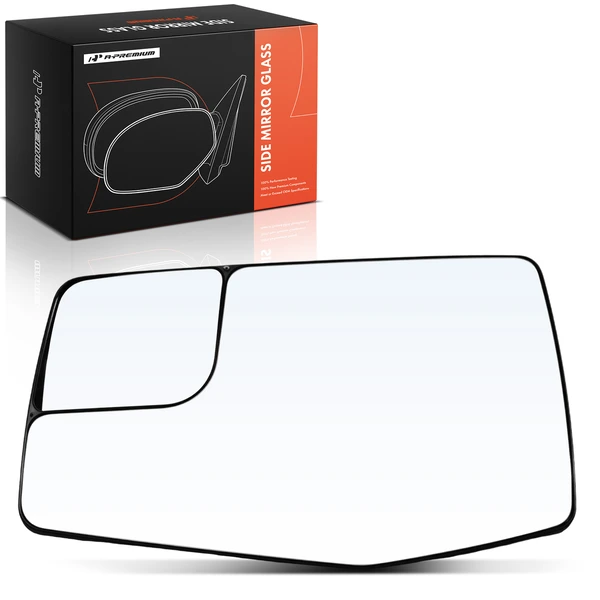 Front Driver Mirror Glass with Heated for Chevrolet Silverado 1500 GMC Sierra 1500