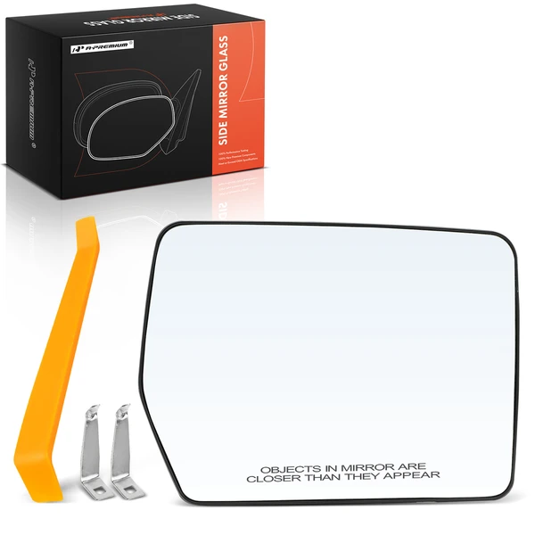 Passenger Mirror Glass with Power Adjust for Ford F-150 04-10 Lincoln Mark 06-08