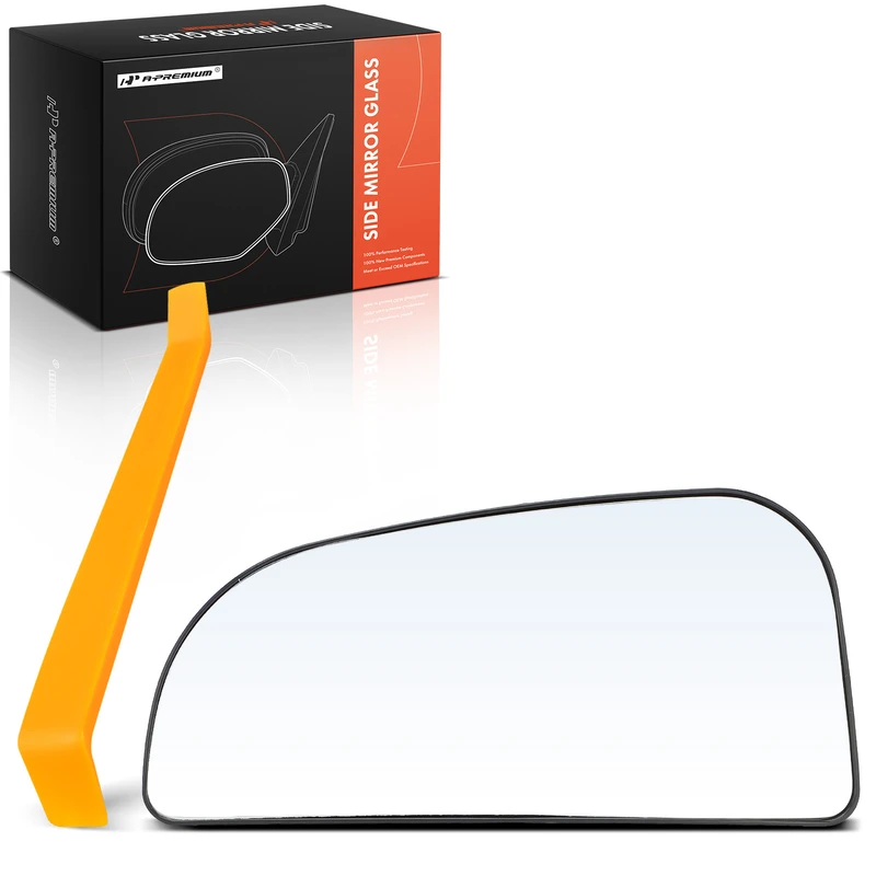 Passenger Lower Mirror Glass with Manual Mirror Adjust for 2009 Dodge Ram 1500