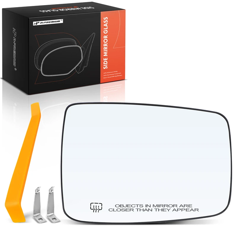 Passenger Mirror Glass with Power Mirror Adjust for 2010 Dodge Ram 2500