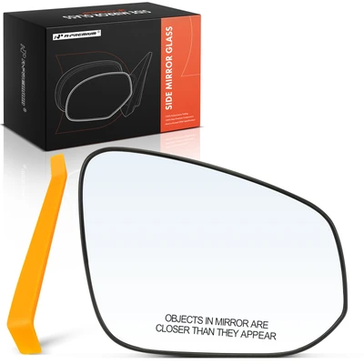 Front Passenger Mirror Glass with Manual Adjust & Heated