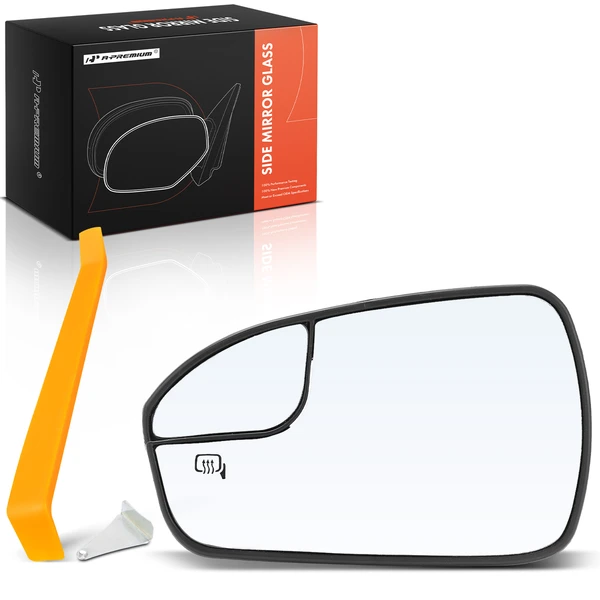 Driver Mirror Glass with Power Mirror Adjust for Ford Fusion 2013-2020