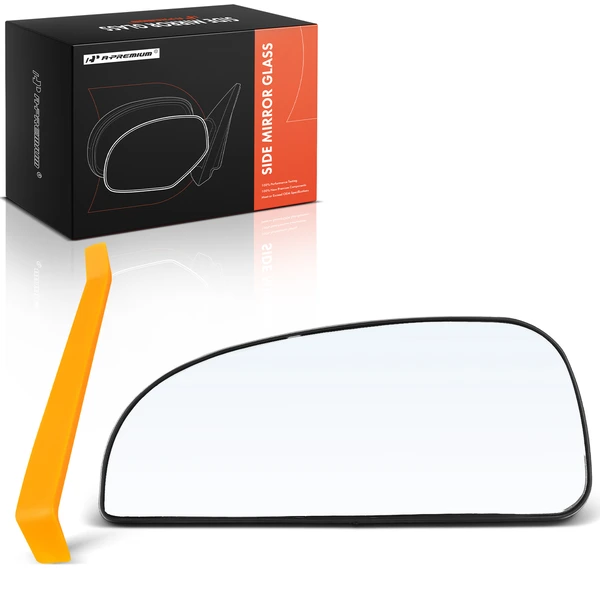 Passenger Lower Mirror Glass with Manual Mirror Adjust for Ram ProMaster 1500