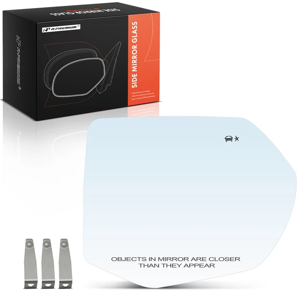 Passenger Mirror Glass Heated with Blind Spot Detection for 2021-2024 Chevrolet Tahoe