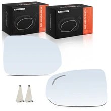 2 Pcs Driver & Passenger Mirror Glass with Heated & Blind Spot Detection for 2017-2021 Volvo V90 Cross Country