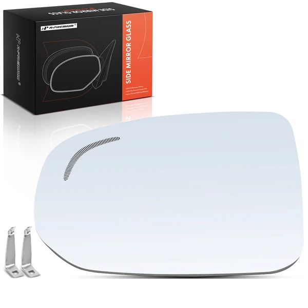 Driver Mirror Glass with Power Adjust for Volvo XC60 18-23