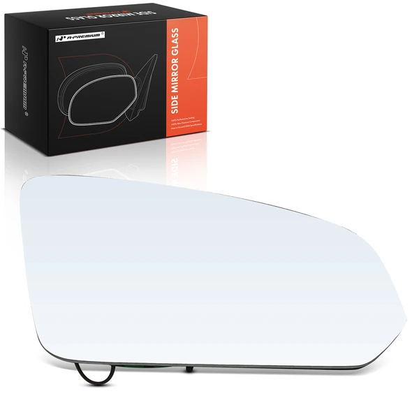 Passenger Mirror Glass with Power Adjust for Volvo S60 S90 V60