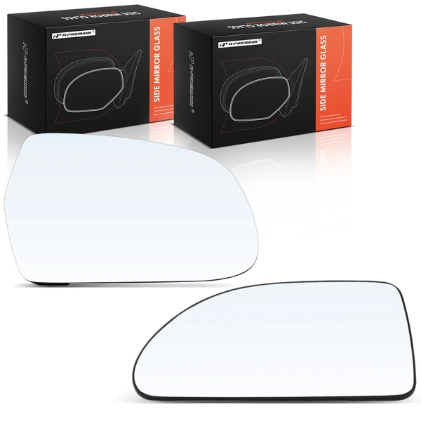 2 Pcs Mirror Glass with Backing Plate for Chevy Equinox Saturn Vue Pontiac Torrent