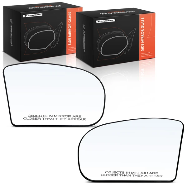 2 Pcs Driver & Passenger Mirror Glass Heated with Power Adjust for Mercedes-Benz C230 E55 AMG