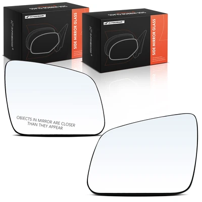 2 Pcs Driver & Passenger Mirror Glass Heated with Power Adjust with Heated
