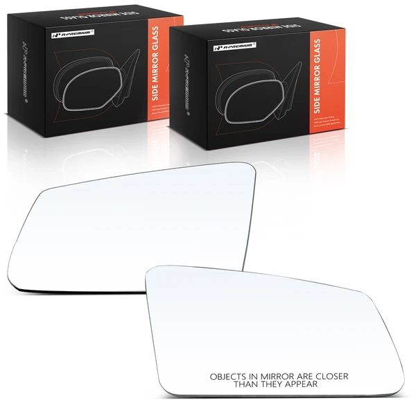 2 Pcs Mirror Glass with Power Adjust for Mercedes-Benz E250 E350 E400 E550 E63 AMG