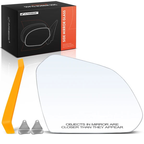 Passenger Mirror Glass with Power Adjust for Hyundai Sonata 2015-2019