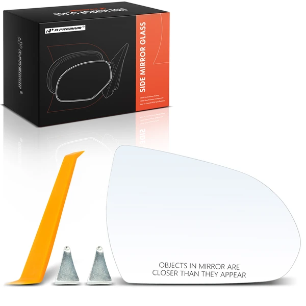 Passenger Mirror Glass with Power Glass Adjust for Hyundai Elantra 2017-2020